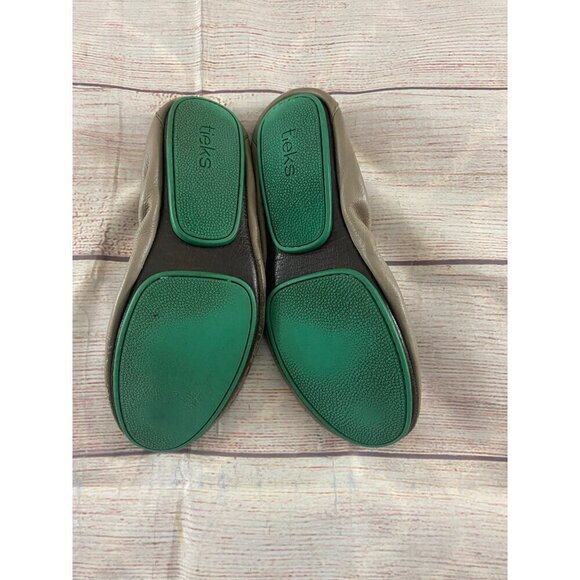 Teiks Women's Taupe Casual Classic Ballet Flats - 7 - Picture 7 of 9